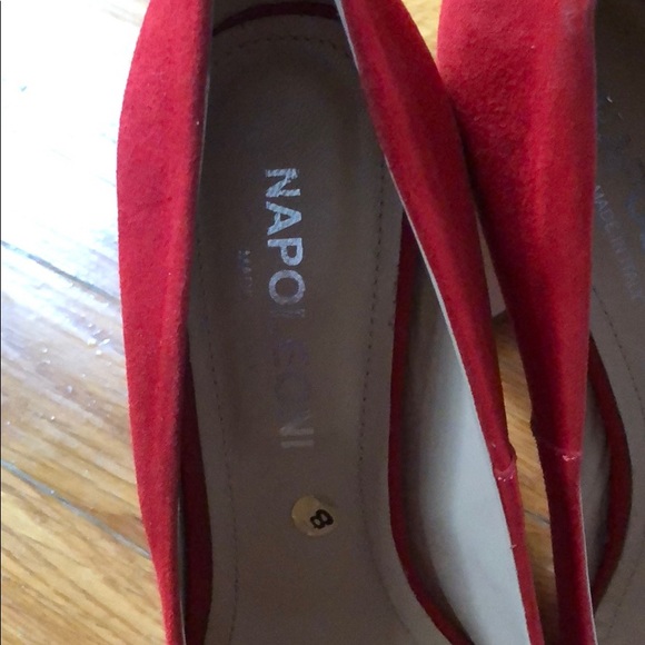 Napoleoni Italian High Heel Red Shoes - Picture 3 of 6